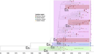 Evolution and Population Structures of Prevalent Methicillin-Resistant Staphylococcus aureus in Taiwan